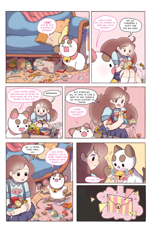 BEE AND PUPPYCAT #10 Bee wants to keep all her sentimental items, but PuppyCat thinks it&rsquo;s jus