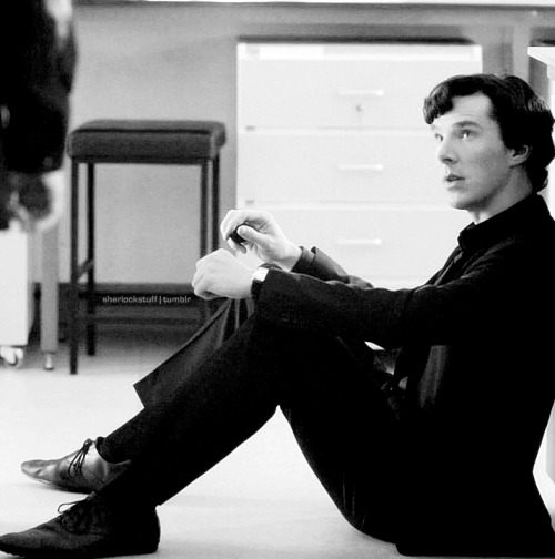 sherlockstuff: ◐ Sherlock in Black &amp; White