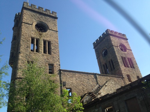abandonedandurbex:  Hartwood Asylum, Scotland clock towers [640x1136] Source: https://www.reddit.com/r/AbandonedPorn/comments/4zcu27/hartwood_asylum_scotland_clock_towers_640x1136/ 