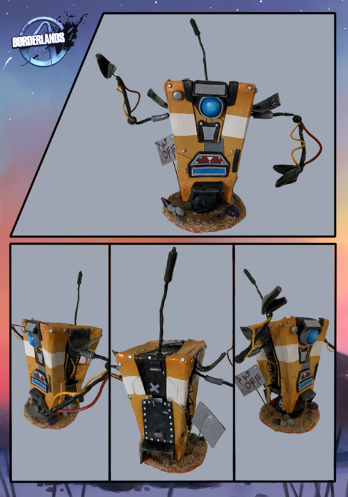 Borderlands Claptrap Sculpture Been getting back into working with sculpey lately, and finally finis