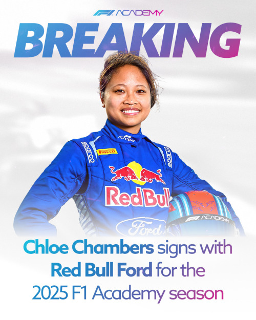 Chloe Chambers Signing With Red Bull Ford For The 2025 F1 Academy Season Means That Fernando Now Has