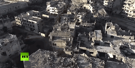micdotcom:  Watch: This haunting drone footage of a Sryian city reveals just how