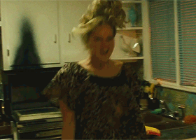 when your song comes on at a party...