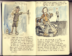 moleskinelovers:  The latest spread from my Moleskine… Le Tumblr de Christophe 