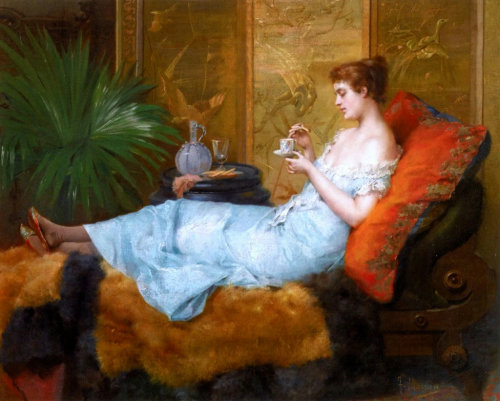 Tea Time, 1897 by Francisco Masriera y Manovens (Spanish, 1842–1902)