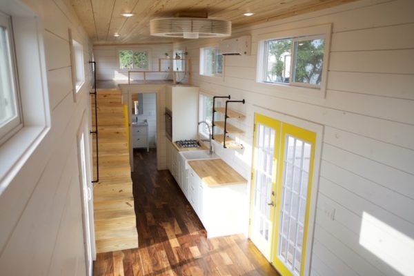 teenytinyhomes:  A Nomad Tiny Home357 sq. ft. tiny home on wheels.  Looks like it