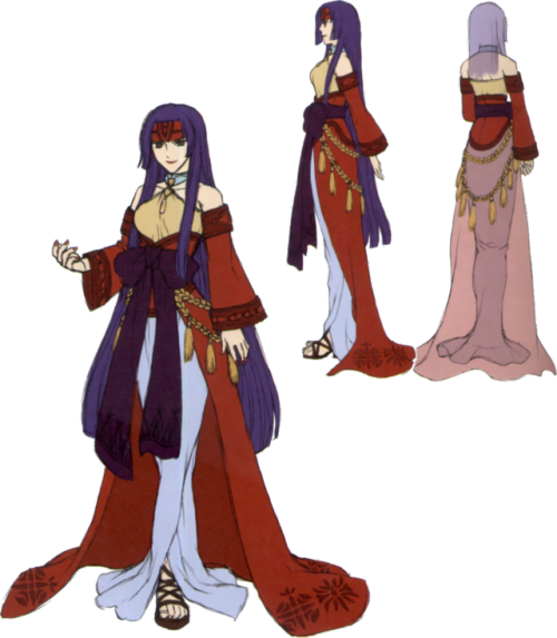 that-one-theatre-ghost:This is official art of Sanaki aged up that they could have made into a bride