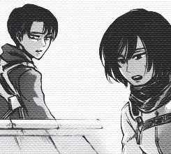becauseoppositesattract:  [SNK] Corporal Rivaille &amp; Mikasa Ackerman in Chapter