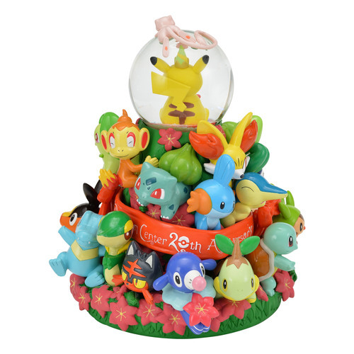 Images from the Exclusive Pokémon Center 20th Anniversary  Snow Globe Figurine. The Snow globe will 