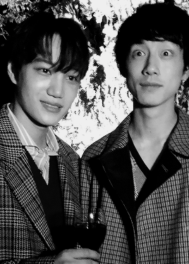 dazzlingkai:  Kim Jongin & Kentarō Sakaguchi at Gucci Cruise 2019