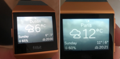 accuweather fitbit