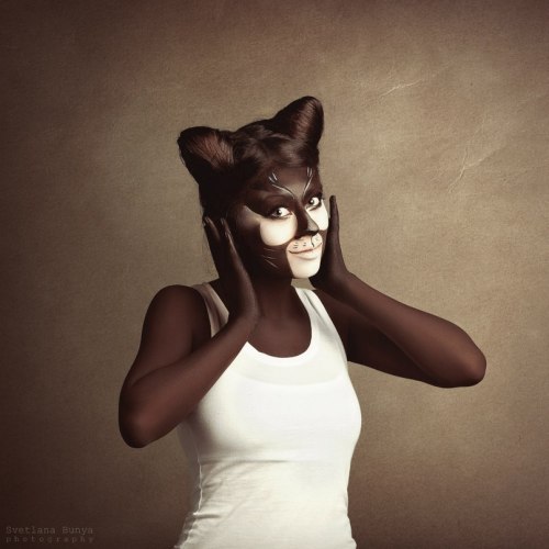 bastmiriam:  Exotica Cat Photo: Svetlanya Bunya http://vk.com/svetlana_bunya Idea, bodyart, makeup: Bast Miriam (me) http://vk.com/bast_miriam Model: Asya Ignatkina http://vk.com/id2626626 Кошка Экзотика фото,обработка - Светлана