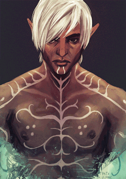 paticmak:I never thought at this point in my life I’ll be drawing handsome white haired elves but here i am…