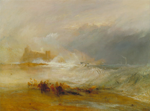 Wreckers- Coast of Northumberland, with a Steam-Boat Assisting a Ship off Shore, Joseph Mallord Will