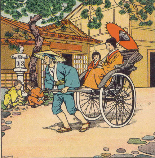 thekimonogallery: Vintage Illustrations Of Japan by Marguerite Davis.  Published in 1934, the b