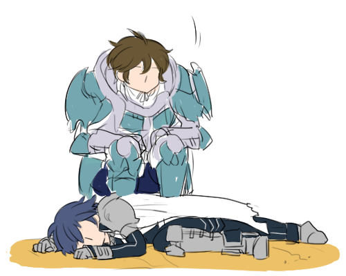 ryoplica: You’ll catch a cold if you take a nap here, milord