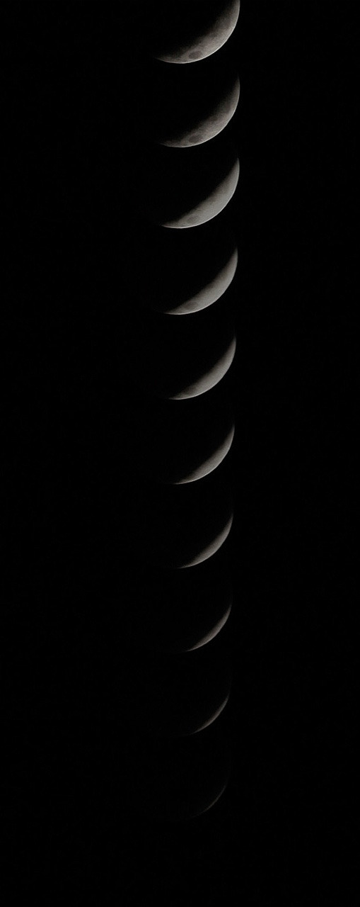 lunaghoststar:61 photos of the December 21st 2010 Lunar eclipse, taken in 2 minutes