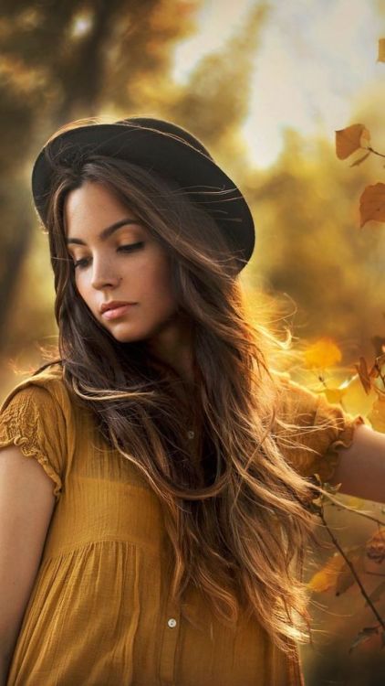 Brunette, woman, outdoor, autumn, 720x1280 wallpaper @wallpapersmug : ift.tt/2FI4itB - https