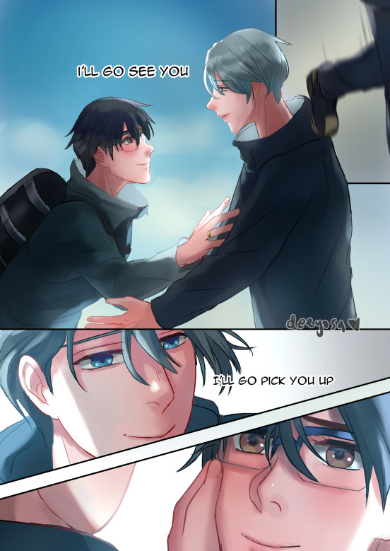 deeyosa:    To years and years of inspiration, thank you YOI! This is a song doujin