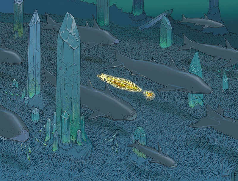 unoetrino:  ungoliantschilde:  Jean Giraud aka “Moebius” or “Gir” produced