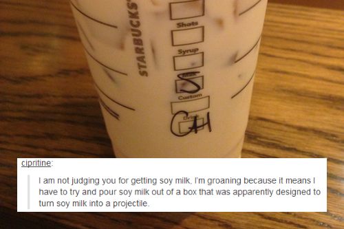 trev0rphilips:  sassybaristas:  Has this been done? I feel like the barista community needed our own version of this text post phenomenon.  OHMYGOD 