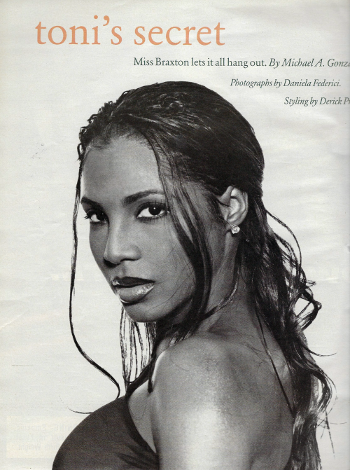 24kblk:toni’s secret • toni braxton by daniela federici, vibe june/july ‘97