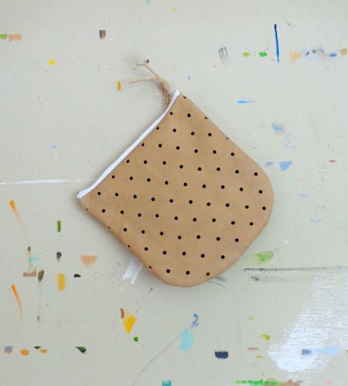 Pouch w/ perforated dots by Pine &amp; Boon.