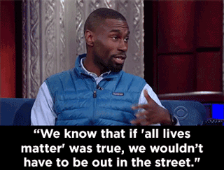mediamattersforamerica:DeRay McKesson talks “Black Lives Matter” and helps Stephen Colbert address h