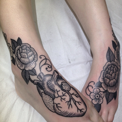 skindeeptales:  Foot tattoos by Matt Adamson, Bumpkin Tattoo, Myrah Oh,  Marie Kraus, Diana Severinenko, Jessica K, Will Ge, Tim McEvoy, Bintt of Southend, Ian Lutz.via tattoodo