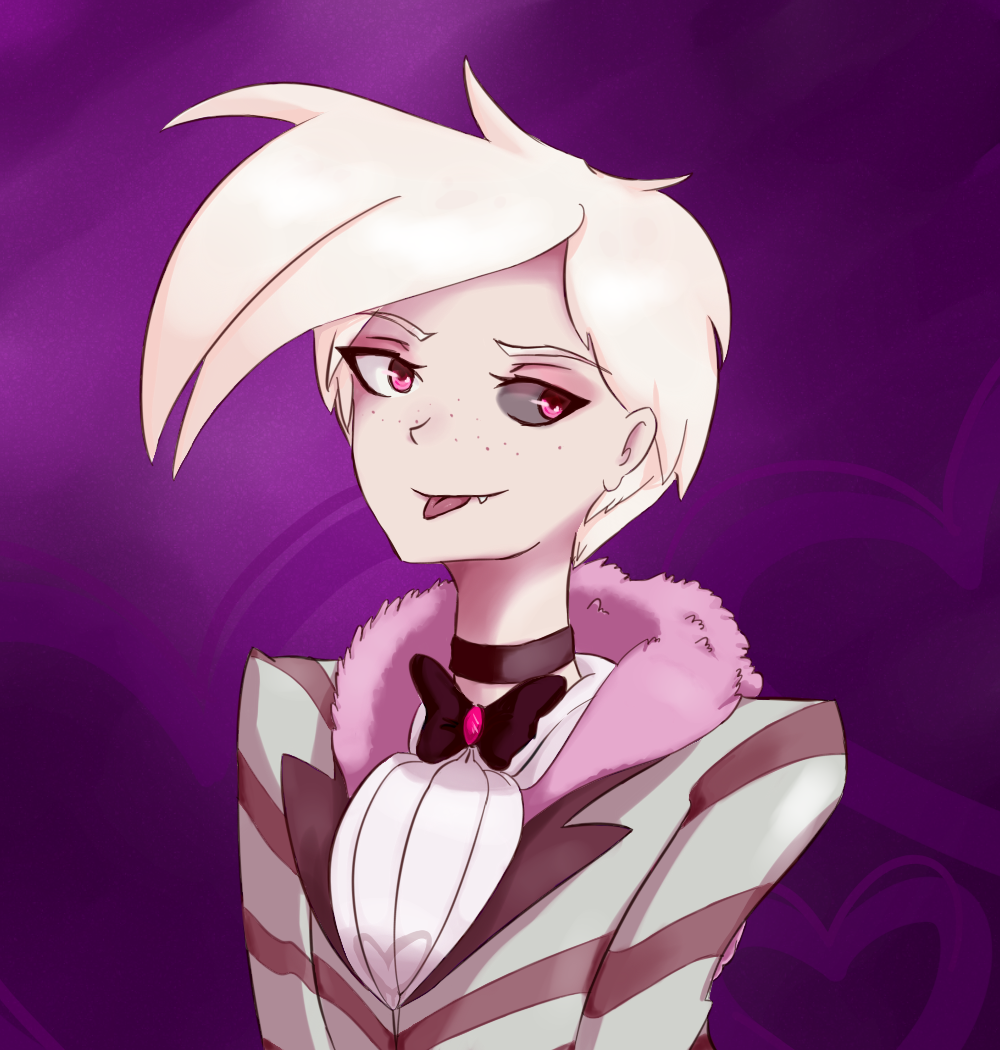Charlie(or anyone in this case) drawn in an anime-esque art style is just  so freaking CUTE (Credits in the description) : r/HazbinHotel