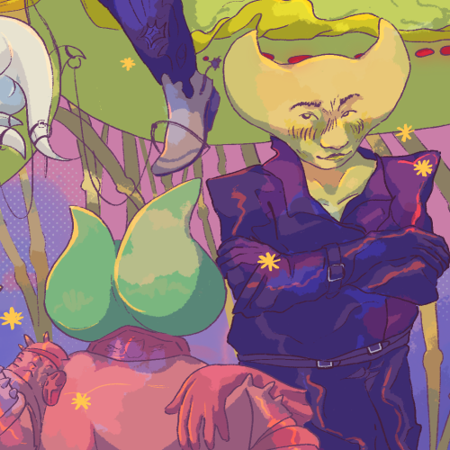 Somsnosa says this world is her shriveled land, and she, its vessel.big ol’ piece of hylics 2 