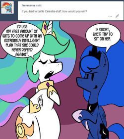 thiklestia:“One of these days, Luna! BAM!