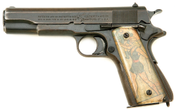 peashooter85:A Colt 1911 semi automatic pistol