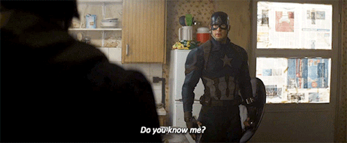 kittyseb:So, rewatching this scene, something struck me: Bucky says “You’re Steve”, not “You’re Capt
