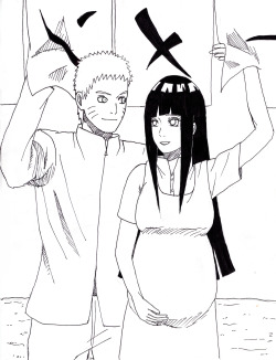 wildzo:  That new Naruto ending got me drawing this late last night I could not resist the Naruhina and Minakushi parallelsCharacters belong to kishimotodrawn by wildzo