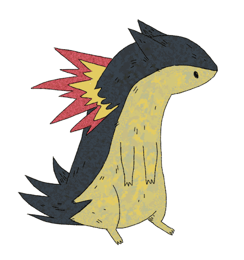 sketchinthoughts:Typhlosion gif commission for @shannonthetitan​ !! :)