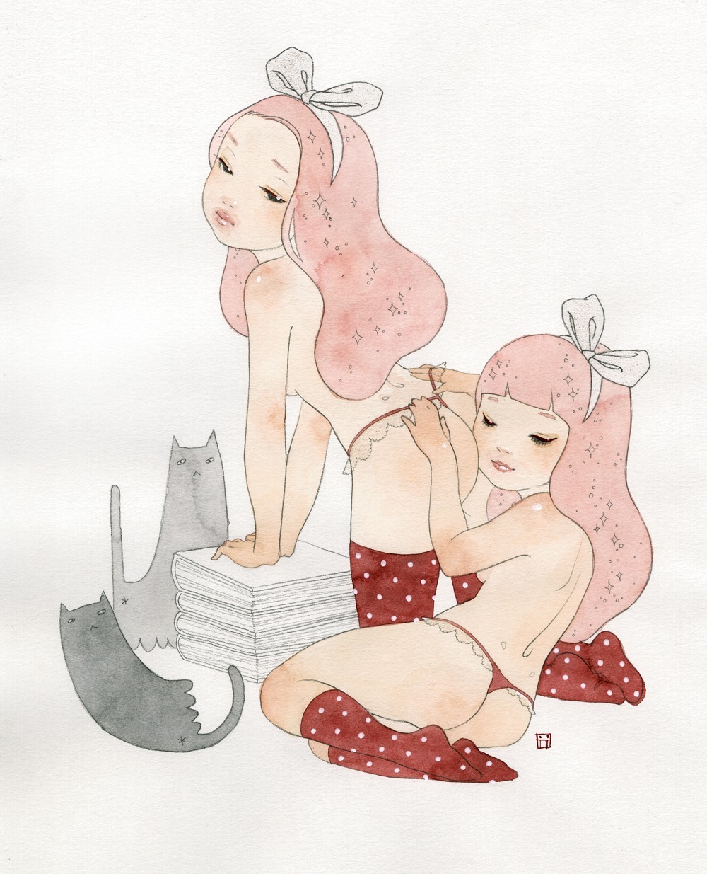 lilplanty:glittertomb:  This is a tribute to Soey Milk&rsquo;s cats, lesbians,