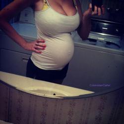 Mika Was Practically Flat Before She Got Pregnant. Now, Only 6 Months Into Her Pregnancy,