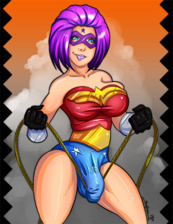 phantomfuta:  The Phantom Futa as Wonder Woman Click here to see the HD version 