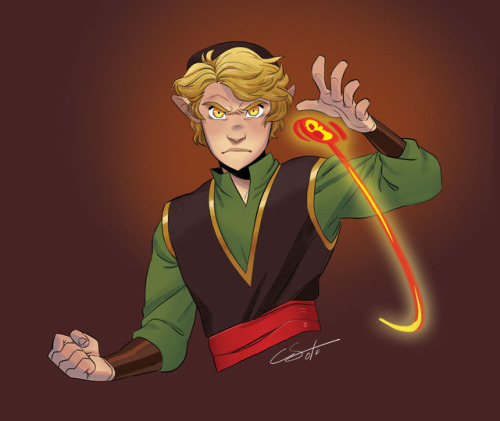 A commission of an OC named Conall for @classynerdpot2