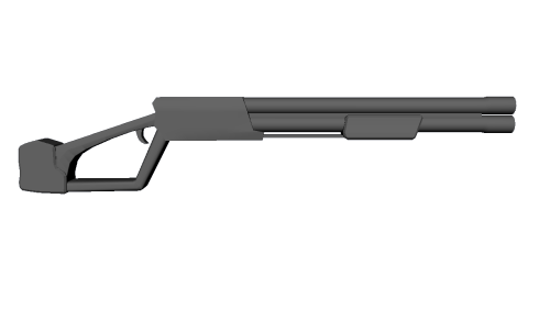 3D doodle modelVigilante shotgun based on adult photos