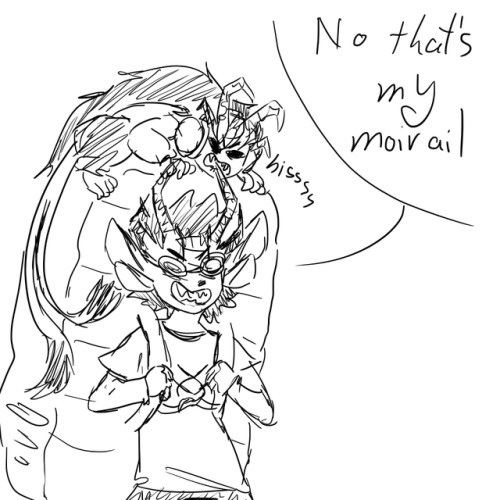 cimicherrychanga:‘are you sure youre not a gremlin’‘i was born 6 sweeps ago how should i know what t