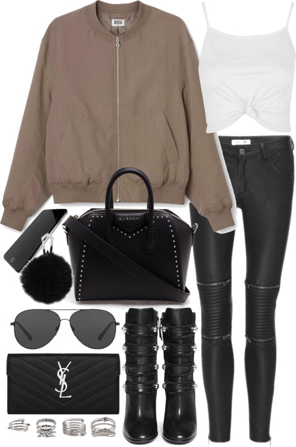 Untitled #20013 by florencia95 featuring military boots
Topshop crop top, 15 AUD / Anine Bing pants, 1 350 AUD / Isabel Marant military boots, 2 060 AUD / Givenchy crossbody purse, 2 905 AUD / Yves saint laurent bag / Forever 21 jewelry, 9.32 AUD /...