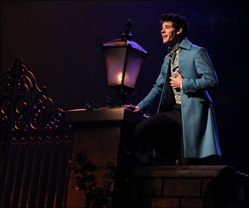 hamilwakening: Andy Mientus (left) &amp; Chris McCarrell (right) as Marius in the revival of Les