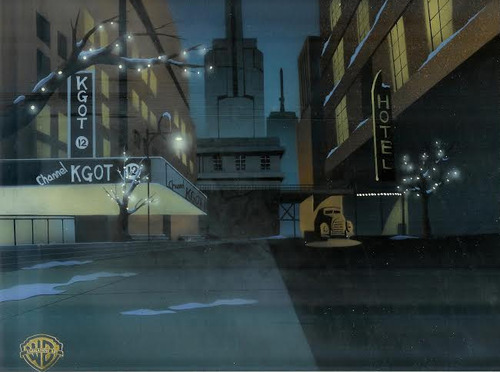 Animation Backgrounds - BATMAN: THE ANIMATED SERIES: Background,...