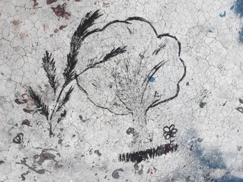 Some Of Us Just Doodled On Cement.