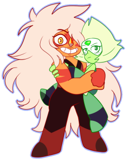 sparkle-bliss:  more jasper and peridot &lt;33 