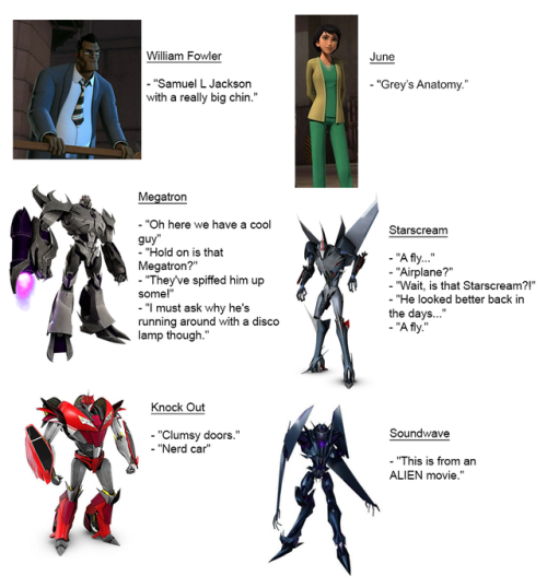 mister-scream: kingrebecca: Transformers: Prime. According to my mom, who’s Transformer’