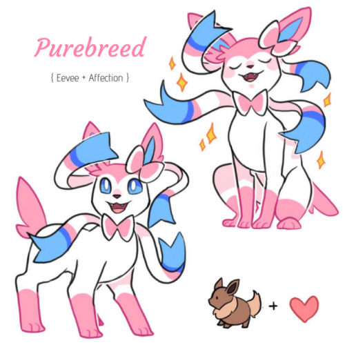 milly-dean: ~~ Sylveon Hybrids V2 ~~ This is a project I had meant to do a long time ago, at the time I didn’t feel that my art style was right for it though. Also, story time! The reason that vaporeon has two variations is because I couldn’t decide
