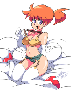 bigdeadalive:  Commission of Misty in lingerie!